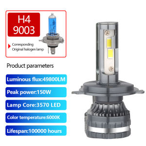 KEVANLY | 2PCS 24V Truck LED Headlight 150W 30SMD H1 H3 H4 H7 6000K White CANBUS Auto Lamp Plug Play Truck Lorry Headlamp