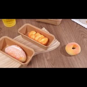 50Pcs  Loaf Cake Cases Rectangular Greaseproof Paper Cupcake Liners Greaseproof Paper Moulds for Baking Muffins Bread