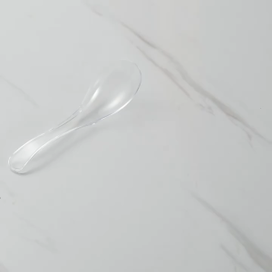 COZII ช้อนพลาสติก 60 ชิ้น วัสดุพีพีเกรดอาหาร มีความแข็งมากขึ้น ช้อนพลาสติกใช้แล้วทิ้ง ช้อนสั้น ช้อนข้าวพลาสติก ช้อนสั้นใ