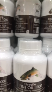 Giffarine Fish Oil 1000 mg Giffarine น้ำมันปลา 1000 มก. เสริมโอเมก้า 3 จาก EPA & DHA พร้อมวิตามินอี ดูแลข้อเข่าอักเสบ (ขนาด 1000 มก. บรรจุ 90 แคปซูล)
