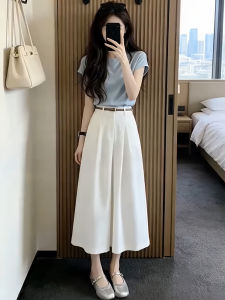 Shalldoer | Youthful Sweet Stylish Women Set T-shirt A-line Skirt