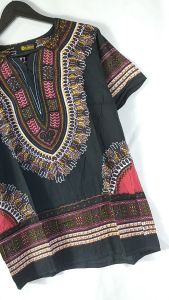 Baju Bali Etnik Batik Bangkok Pria & Wanita Black Hard Premium - Baju Pantai Adem - Kaos Etnik