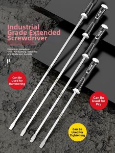 Safety Defense Long Large Screwdriver Flat-head