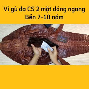 [FREE SHIP] Ví Da Cá Sấu Nam 2 Mặt. Gai Gù Đẹp Cao Cấp