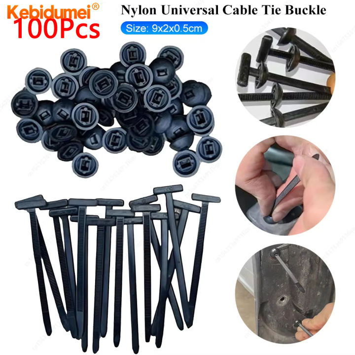 Kebidumei 20/100PC Nylon Dây buộc cáp khóa-khóa chịu lực cao Dây Rút ...