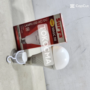 Surya New Magic Lampu Emergency AC/DC LED Buld 9W 9Watt Cahaya Putih Lampu Otomatis Darurat Murah