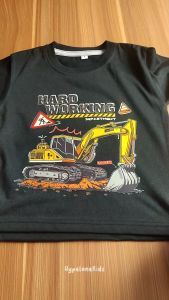 Baju Kaos Distro Anak Laki Laki Karakter Excavator Lucu Import Usia 1 - 10 Tahun - Hypelane - DTF