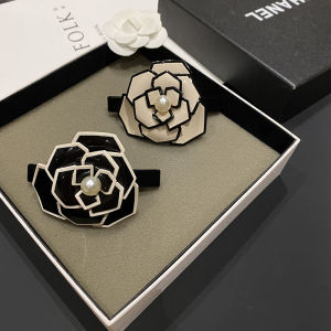 Elegant Classic French Cherry Blossom Spring Clip Stylish Versatile Horizontal Hair Clip for Ponytail And Back of Head