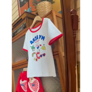 【พร้อมส่ง จำนวนจำกัด】「สินค้าลิขสิทธิ์แท้」IRIS KIDS Sera series l IKS95244-IKP95245 Bunny cake Top/Short เสื้อผ้าเด็ก เสื้อ กางเกงขาสั้น