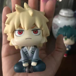 Bandai | 10cm boku no hero academy anime figure midoriya izuku action figure bakugo katsuki/todoroki shoto statuette pvc collection toys