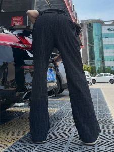 LIUBU | Vintage Tie-dye Checkered Lightweight Breathable Ice Silk Pants