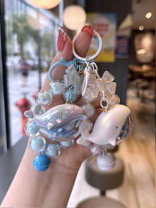 พวงกุญแจปลาวาฬเลเซอร์ Ocean Animal Dolphin ของขวัญอนุสรณ์คู่วัสดุเรซิน การ์ตูน Series น่ารัก และสไตล์การรักษา