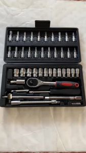 Bộ Đồ Nghề Sửa Chữa Xe Hơi Xe Máy 46 Món - Bộ Dụng Cụ Tuýp Khẩu Đa Năng 46 Chi Tiết Mở Ốc Vít Bulong Tiện Dụng