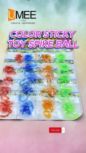20Pcs Party Gift Color Sticky Spike Ball Pad for Party Gift-Loot bag Filler