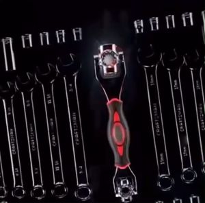 New 48 IN 1 Ultimate Wrench Universal Socket Wrench Metric 360 Rotary Spanner