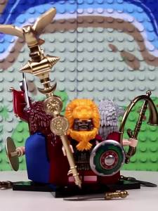 Ancient Roman Knight Figure Building Blocks