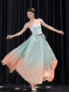 FULLBELIEF | Trang Phục Múa Đầm Xòe Màu Gradient