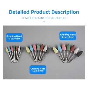 Electric Dental Grinding Head Silicon Diamond Powder Polishing Tool for Jade Agate Wax Mirror Surface Polishing