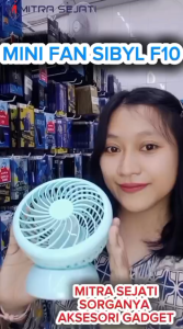 Mitra Sejati Mini Fan Sibyl F10 Kipas Mini Portable F10