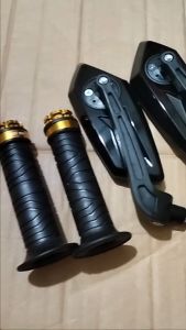 PAKET HEMAT Spion segi Spion Tanduk + grip set Jalu stang Vario Genio Pcx Beat Nmax Aerox Vixion Scoopy Mio f1zr Dll