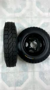 Đôi Bánh xe 500-12 Hàng đẹp lazang 5 lỗ bao gồm 2 lốp2 săm2 lazang 5 lỗ.lốp 8pr.lazang tim lỗ đo vuông 8cmchéo 135cm