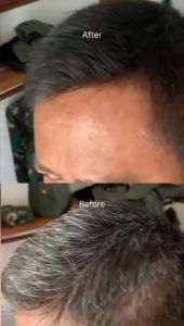 MY IWE HAIR Coloring Shampoo Penghitam Rambut Putih Penghilang uban Instant MYIWE sampo anti uban