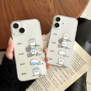 Cartoon Style Clear Soft Phone Case for iPhone 16 pro Max Apple 15 14 pro New Model 13 Couple Matching 12 Male Female Version 11 XR Famous