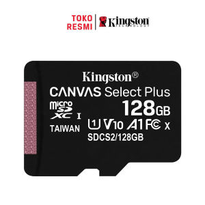 Kingston Canvas Select Plus Class 10 microSD Card 128GB (SDCS2/128GBSP) 100MB/s untuk CCTV Kamera HP