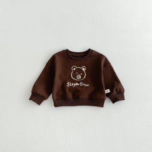 Spring and Autumn Clothing for Boys and Girls Separates Suit Kids Cartoon Cute Long Sleeve Pants Two-piece Set Clothes for Babies Fall and Winter