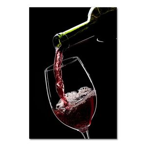 BILIBILI | Red Wine Glass Oil Painting Prints Poster Modern Canvas Art Bar Restaurant Kitchen Wall Decoration Dinning Living Room Decor