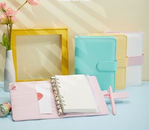 🇲🇾[Malaysia]Ready Stock Cash planner Macaron diary notebook Journal Schedule Book Loose- Leaf Binder Girl Heart Diary Book 2023 Diary Planner Book Journal Book