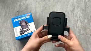 Universal Motorcycle Phone Holder 360 Degree Rotation Ride Cellphone Stand Navigation Stable Bike Stand Handlebar Mirror Phone Mount One Touch Automatically Lock Cycling Supplies