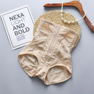 กางเกงในเก็บหน้าท้องเอวสูงแบบมีซิปสำหรับผู้หญิงรัดรูปเก็บพุงหลังคลอดกระชับสัดส่วนรัดเอวยกสะโพกกระชับสัดส่วน