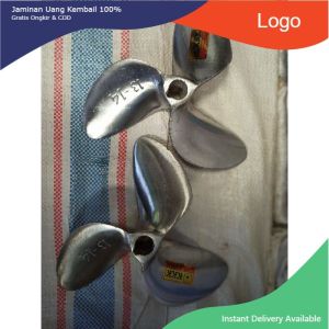 baling kipas propeler perahu almini almunium  daun 3 nomer 13-14 as 3/4