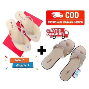 [DISKONS DAYS] Buy 1 Get 1 Sandal Cewek Flatt Flade// Sandal Flat terlaris // Sandal Teplek Fashion Premium termurah