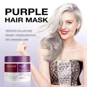 ของแท้ KARSEELL Purple Hair Mask for Blonde Hair 500 ML ม สำหรับผมโทนสีเทา ผมกัดสี ไฮไลท์