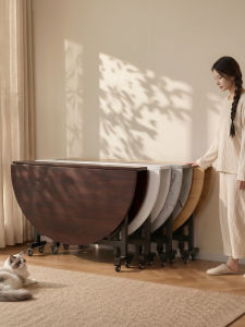 ZHUSHANXIA | Portable Foldable Round Dining Table