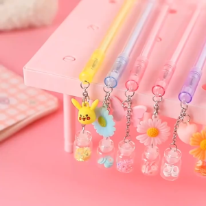 Ballpoint Pen Transparent Bear Bottle Cartoon Student Writing Office Stationery