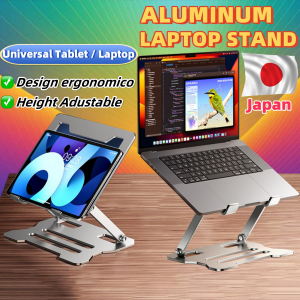 Japan Laptop Stand Tablet Stand Holder Foldable Metal Stand Laptop Cooling Bracket Laptop Mount Height Adjustable Laptop Riser Rack For Desk Monitor Lifter Aluminum Support Laptop Desktop Rack Laptop Accessories Monitor Stand Increased Rack Stand For Dj