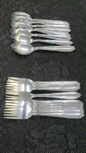 12PCS Set of High Quality Durable Tableware Utensils Dinnerware Stainless Steel  Fork