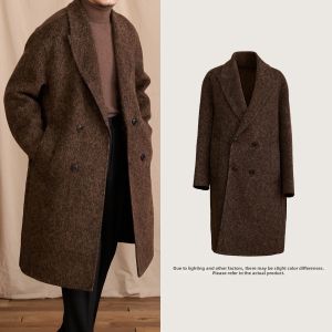 Winter Warm Wool Double-faced Casual Loose Medium Long Coat