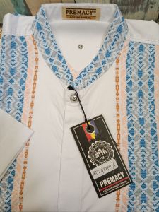SumberRejekiJeans - Premacy Baju Koko Putih Katun Lengan Panjang Pendek Halus Dingin Bagus Tebal