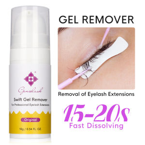 Genielash 10ml Rapid Gel Remover for Eyelash Extensions 20 Seconds Removing Lash Extensions No Odor No Irritation Glue Remover