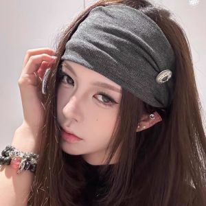 Casual Wide Brim Hair Ties Womens Sporty Absorbent Hair Accessories Fashionable Versatile Outdoor Running Headwear