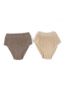 กางเกงชั้นในผ้าขนสัตว์สำหรับผู้หญิง Pure Cashmere อบอุ่น กางเกงขาสั้น ผลิตจากขนแกะ ผลิตจากขนแกะ ฤดูหนาว 2024