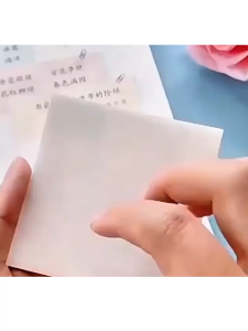 50Sheets*3Pcs Kertas Memo Tempel Transparent / Catatan Tempel Bening / Sticky Notes