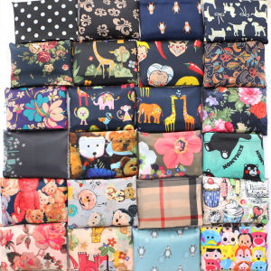 Large Capacity Foldable Shopping Bag Cartoon Travel Lightweight Portable Vegetable Buying Cloth Bag Environmentally Friendly Polyester Bag