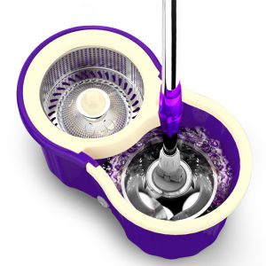 ชุดถังปั่นไม้ม๊อบ Spin Mop แม่นยำ 360 องศา, มือถือชุด หมุน พื้นถูพื้น ชุดถังผ้าม็อบ ถูพื้น