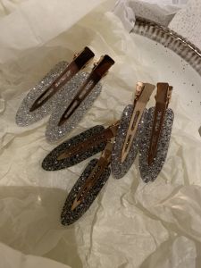 Midsummer Dream Night ~ Korean Dream Seamless Barrettes Sequins Internet Celebrity Classy Side Bangs Makeup Clip Hair Accessories