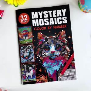 Patterns of 32 Animals and Interesting Things Digital Coloring Book Complete Coloring with Corresponding Numbers Drawing Book